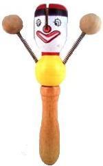 264-0004 RATTLE CLOWN WOODEN TOY